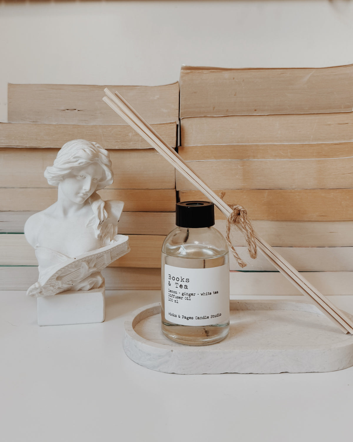 Open Book Diffusers Books & Tea Reed Diffuser – Wicks & Pages